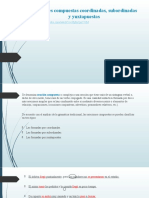 Oraciones Compuestas Coordinadas, Subordinadas y Yuxtapuestas