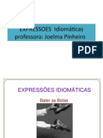 EXPRESSOES Idiomáticas