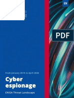 ETL2020-Cyber - Espionage - Ebook - EN-ENISA AMENAZA #14