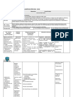 PLANIFICACIÓN MATEMATICA Tercer Trimestre CEFS - 2022