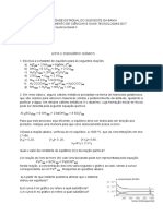 Lista Equilibrio Químico PDF