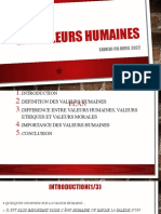 Les VALEURS HUMAINES (Enregistrement Automatique)