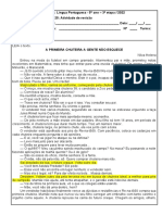 Atividade 25 - Port - 3 Et - 5º Ano - A Primeira Chuteira A Gente Não Esquece