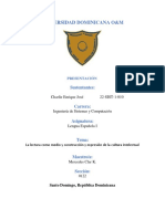 La Lectura Como Medio y Construcción y Expresión de La Cultura Intelectual. (CHARLIE)