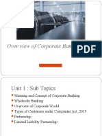 Unit 1 - 3 Corporate Banking