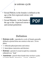 Lecture 3 Estrous Cycle