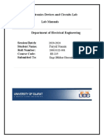 Edc Lab Manuals Third Semester