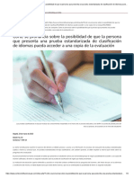 Corte Se Pronuncia Sobre La Posibilidad de Que La Persona Que Presenta Una Prueba Estandarizada de Clasificación de Idiomas Pueda Acceder A Una Copia de La Evaluación