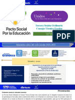 Orientaciones para La Tercera Sesión Ordinaria de CTE 2022-2023