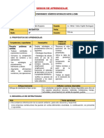 SESION DE APRENDIZAJE Matemática