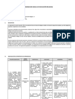 Programacion Anual de Educación Religiosa: I. Datos Informativos