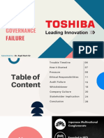 Toshiba Corporate Governance Failure