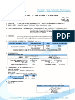 Informe Calibracion Espectofoctometro