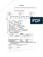 Exercises Verb To Be and Simple Present