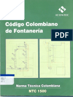 Codigo Colombiano de Fontaneria NTC1500