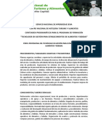 Contenidos Programáticos "Tecnólogo en Gestión para Establecimientos de Alimentos y Bebidas" PDF