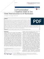 5 - Photo-Response of Functionalized Self-Assembled Graphene Oxide On Znic Oxide Hetrostructure To UV Illumination