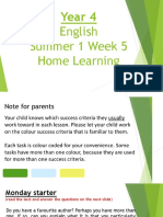 Year 4 English Summer 1 Week 5 PDF