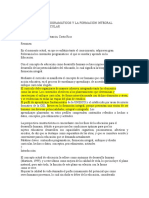 Los Contenidos Programáticos y La Formación Integral