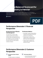 Creating A Balanced Scorecard For Textile Industry in Pakistan