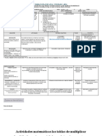 FORMATO PLAN DE AULA - Quinto Grado Matematicas