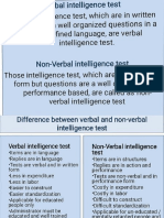 Difference Between Verbal and Non-Verbal Intelligence Tests