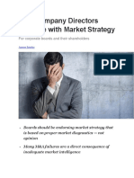 Why Company Directors Struggle With Market Strategy