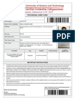 Admit Card 7