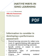 Alternative Ways in Assessing Learning 2