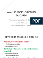 Análisis Sociológico Del Discurso