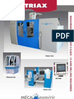 Especificaciones Técnicas Fresadoras 3 Ejes Mécanuméric TRIAX para Industria.