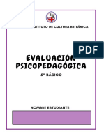 Prueba Informal 5° Básico PDF