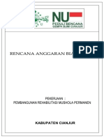 Pembangunan Rehab Mushola Permanen (Rp. 100 Juta)