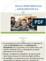 Desarrollo Psicosocial en La Adolescencia