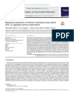 Mechanical Properties of Mortar Containing Waste P