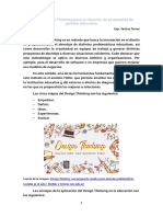 El Design Thinking para La Ideación de Propuestas de Gestión Educativa