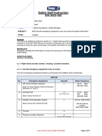 SSI 2023-302 Aircraft Emergency Equipment On Board and Update Information