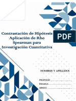 Manual Constrastación de Hipotesis - Rho Spearman