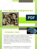 On Psychiatric Emergencies