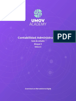 Contabilidad Administrativa: Guía de Estudio Bloque V