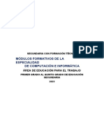 Modulo Formativo - Computacion e Informatica