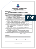 Ficha de Auto-Avaliação Da Prática de Ensino