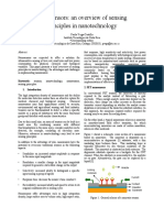 Nanosensors An Overview of Sensing Principles in Nanotechnology