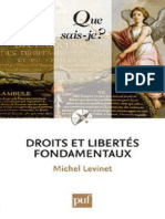 Droits Et Libertes Fondamentaux - Levinet Michel