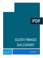 Isolation Thermique Dans Le Batiment