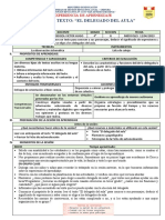 Sesión 1 - Leemos El Texto El Delegado Del Aula