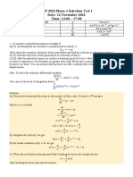 PEP 2022 Phase 1 Selection Test 1 - Solution