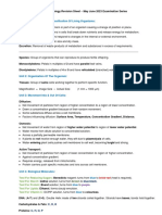 IGCSE Biology Revision June 2023