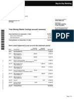 Your Money Master Savings Account Summary: Here's What Happened in Your Account This Statement Period