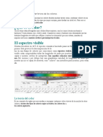 Resumen de Las Características de Los Colores